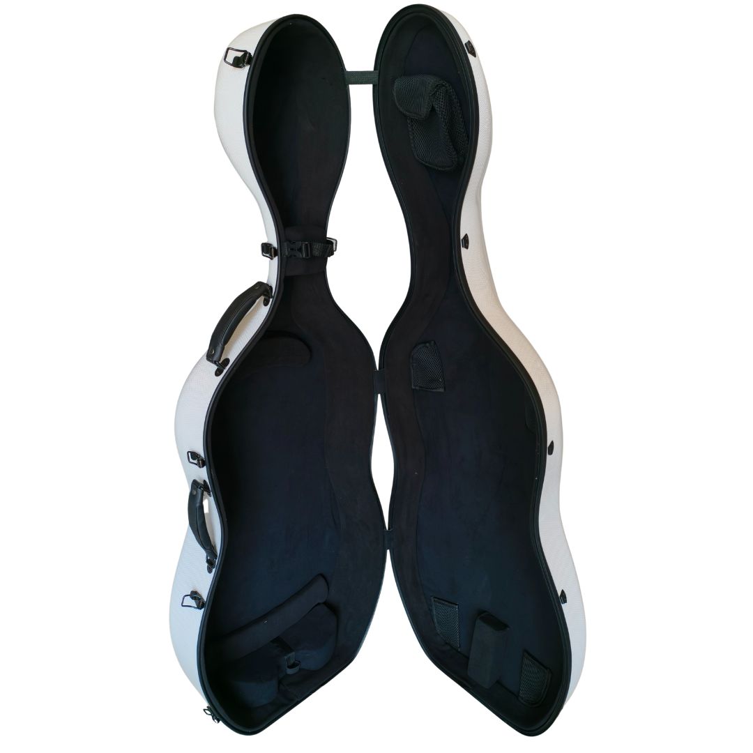 Estuche rígido ultraliviano para cello Blanco - Imagen 7