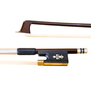 Arco para Violín de fibra de carbono trenzada rojiza