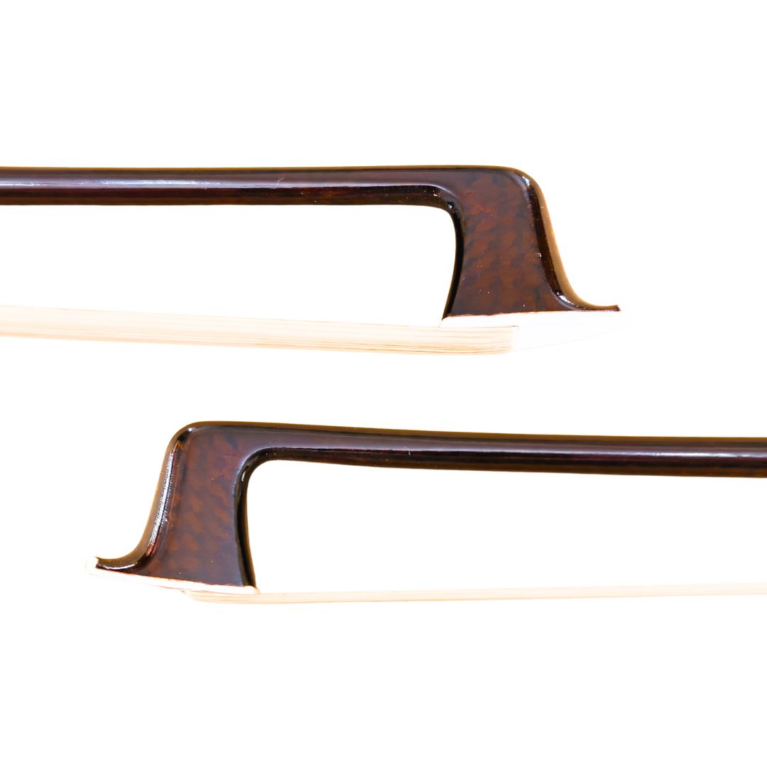 Arco para Violín de fibra de carbono trenzada rojiza - Imagen 4