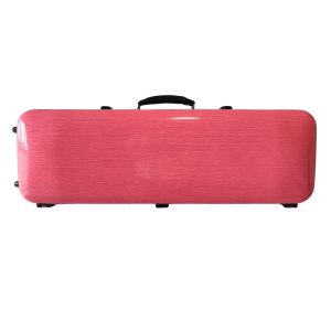 Estuche para violín rosa con portapartituras fijo