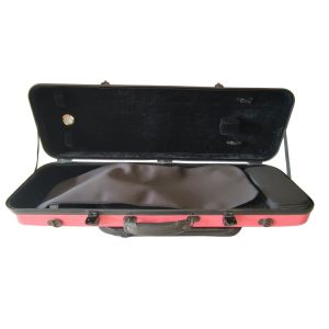 Alternative view of Estuche para violín rosa con portapartituras fijo