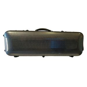 Estuche para violín rosa color gris con portapartituras desmontable