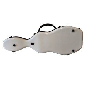Alternative view of Estuche fibra de vidrio modelo Minicello para violín color blanco